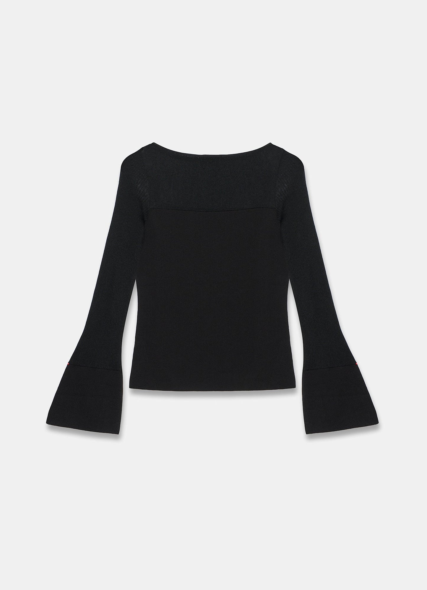 Black Sheer Knit Top