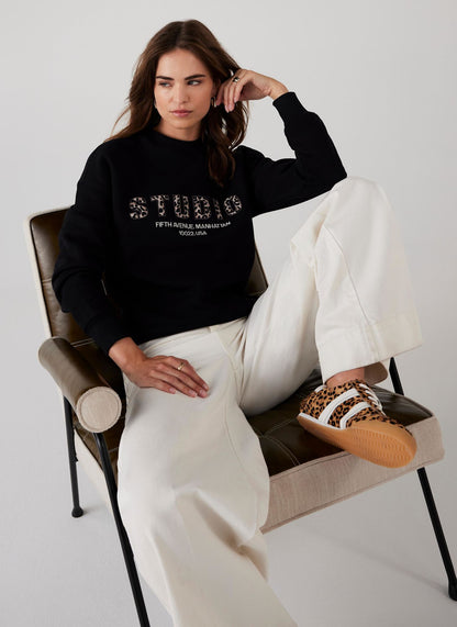 Black Studio Slogan Sweatshirt