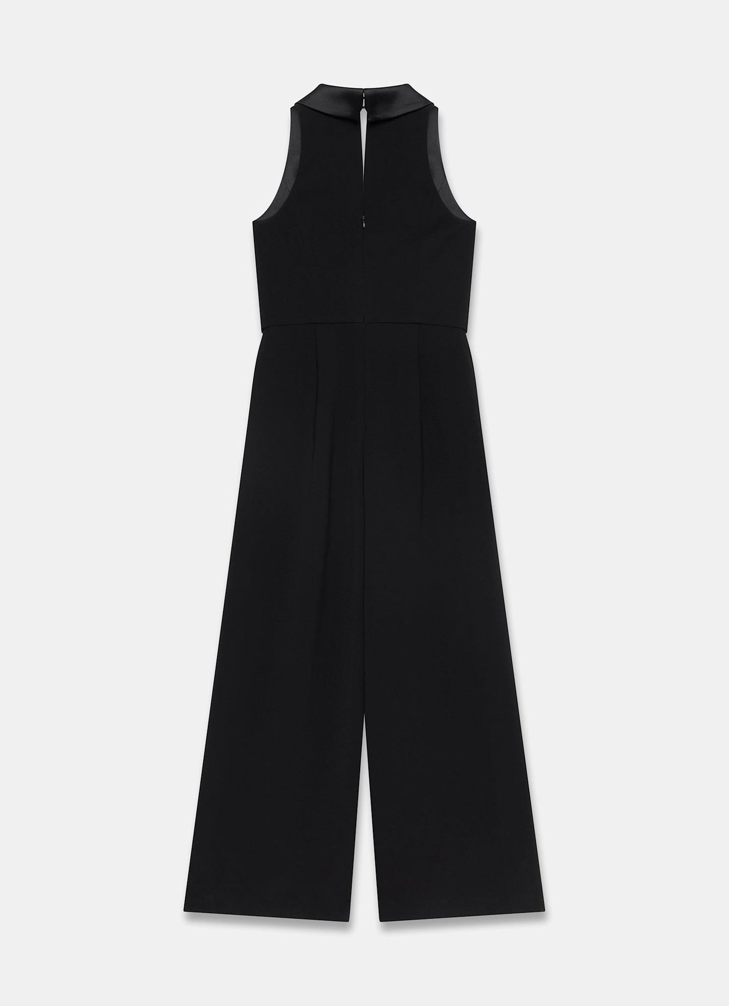 Black Tuxedo Wide Leg Jumpsuit