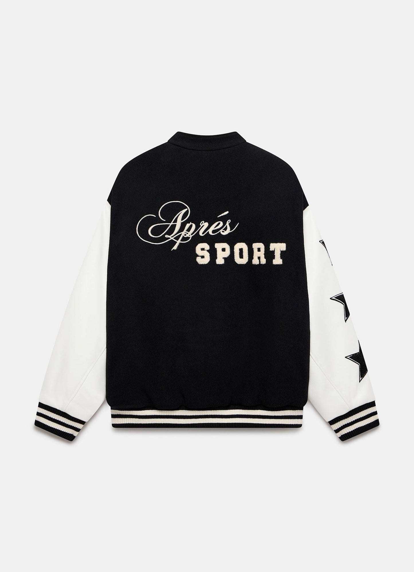 Black Varsity Bomber Jacket