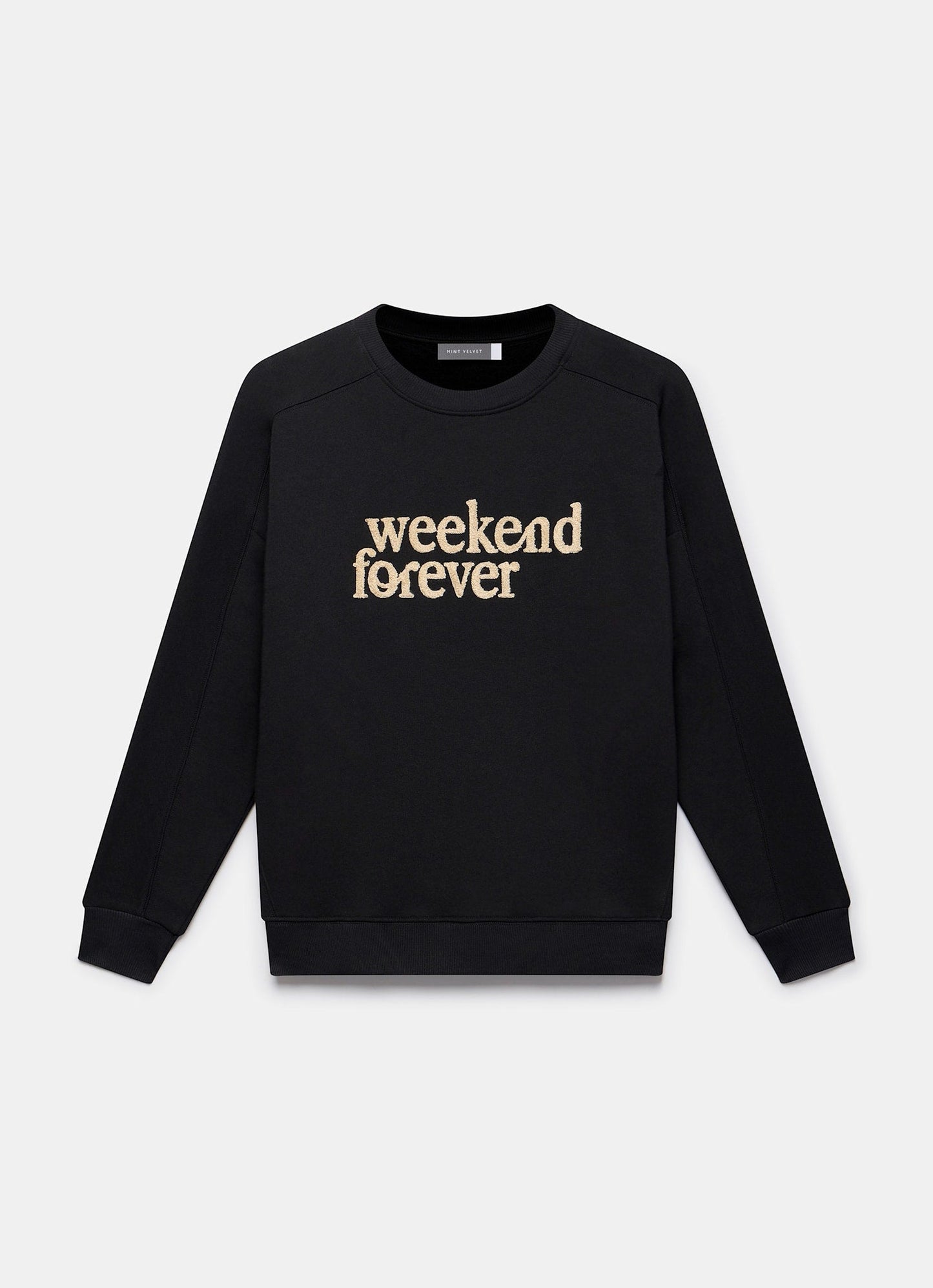 Black Weekend Slogan Sweatshirt