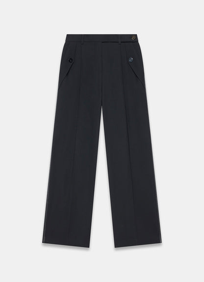 Black Tailored Wide Trousers