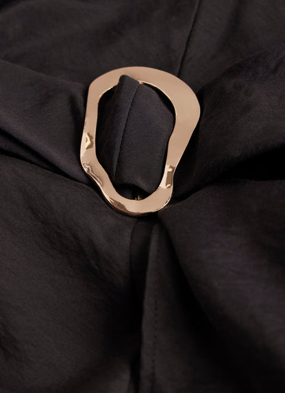 Black Gold Trim Sarong