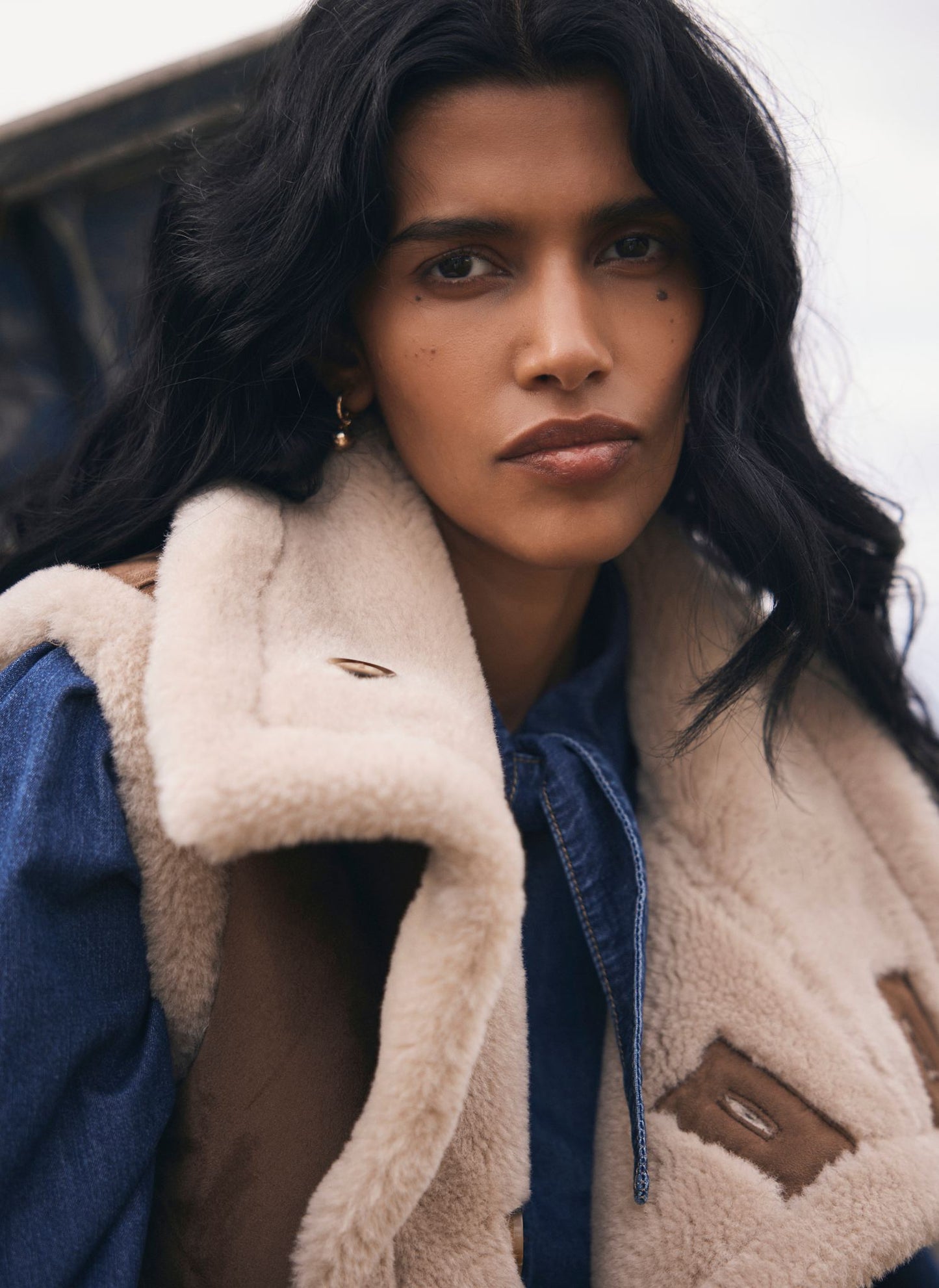 Tan Bonded High Neck Reversible Gilet