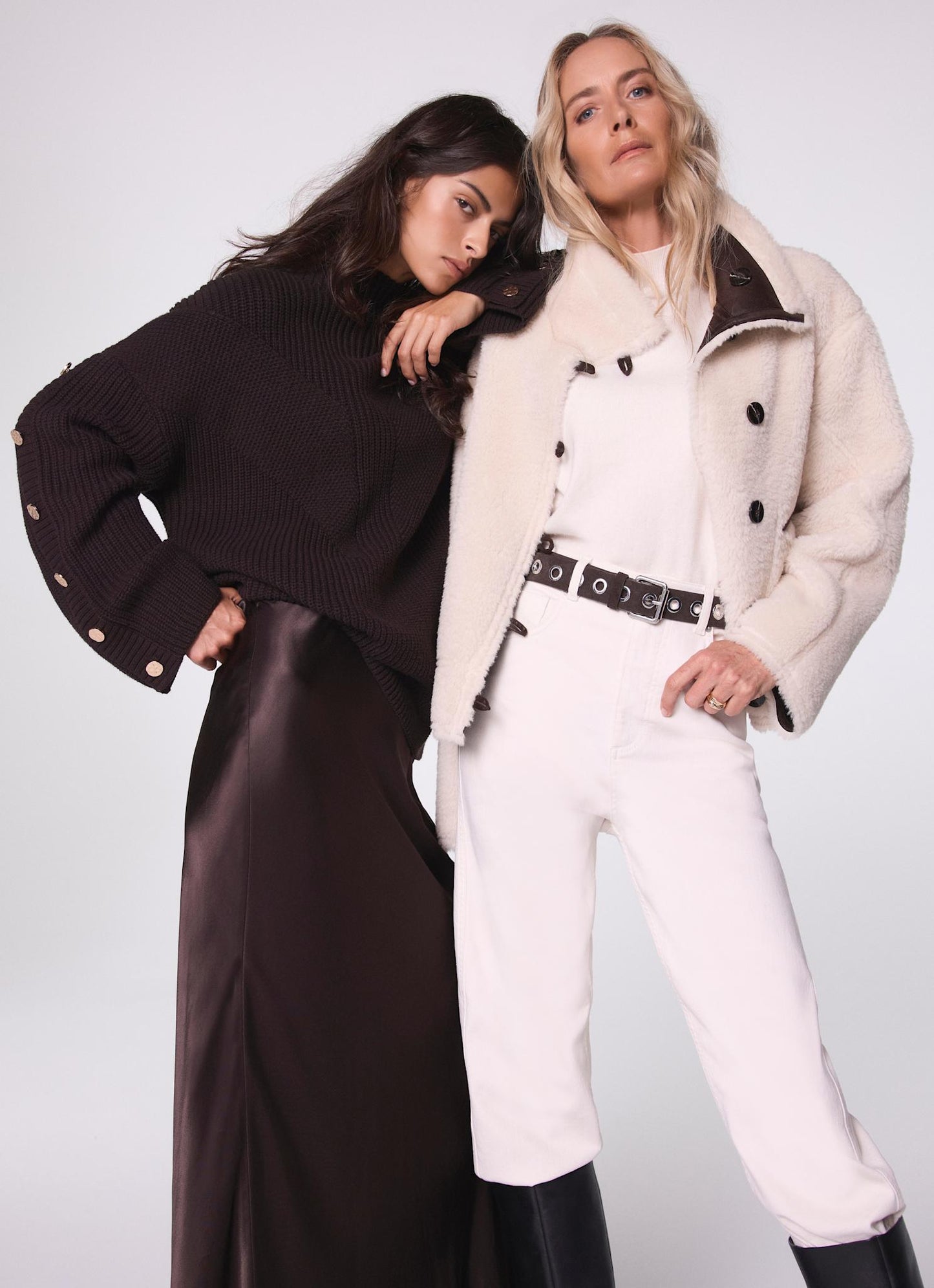 Brown Button Detail Jumper