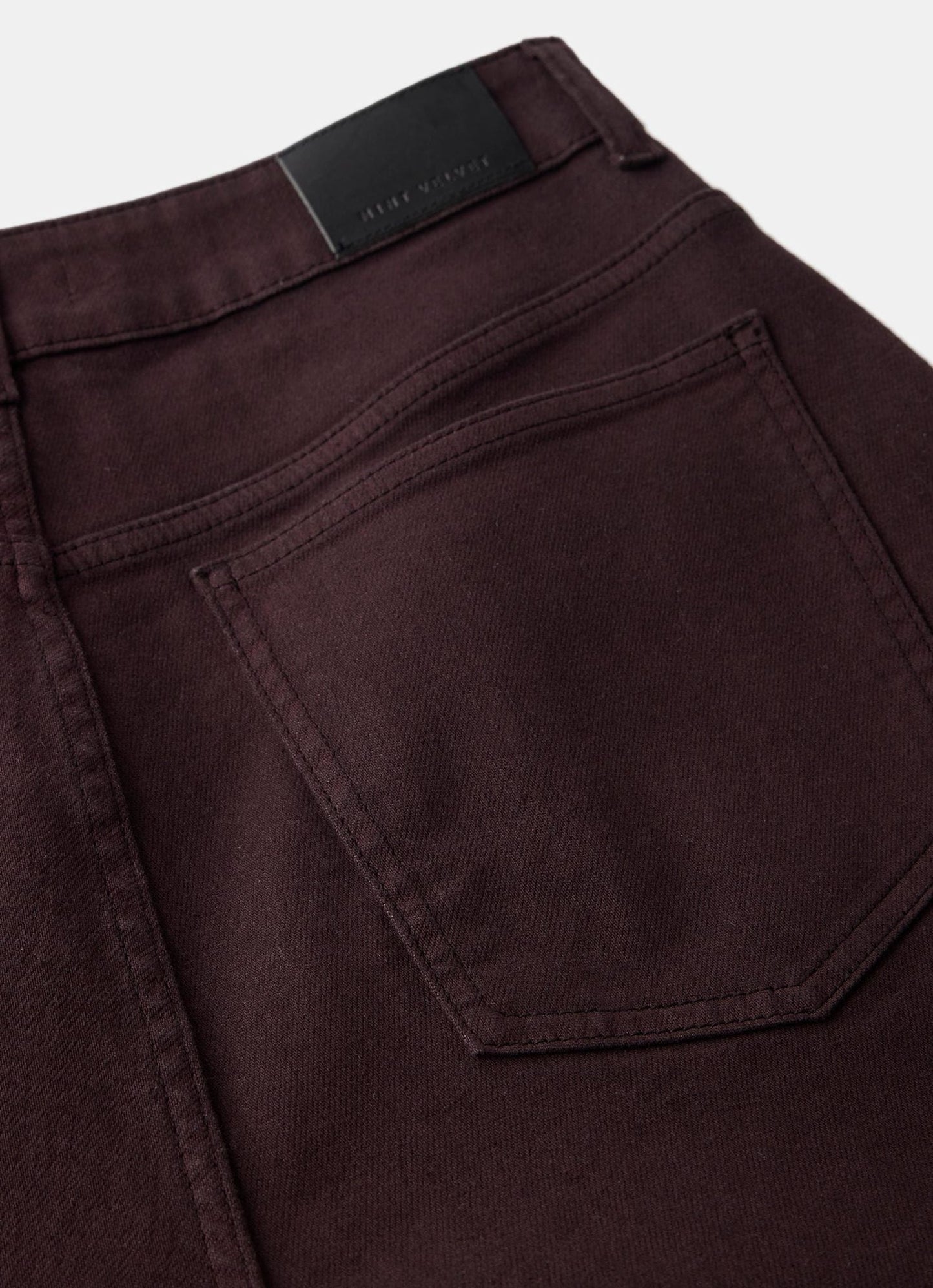 Burgundy Barrel Leg Jeans