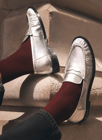 Burgundy Ankle Socks