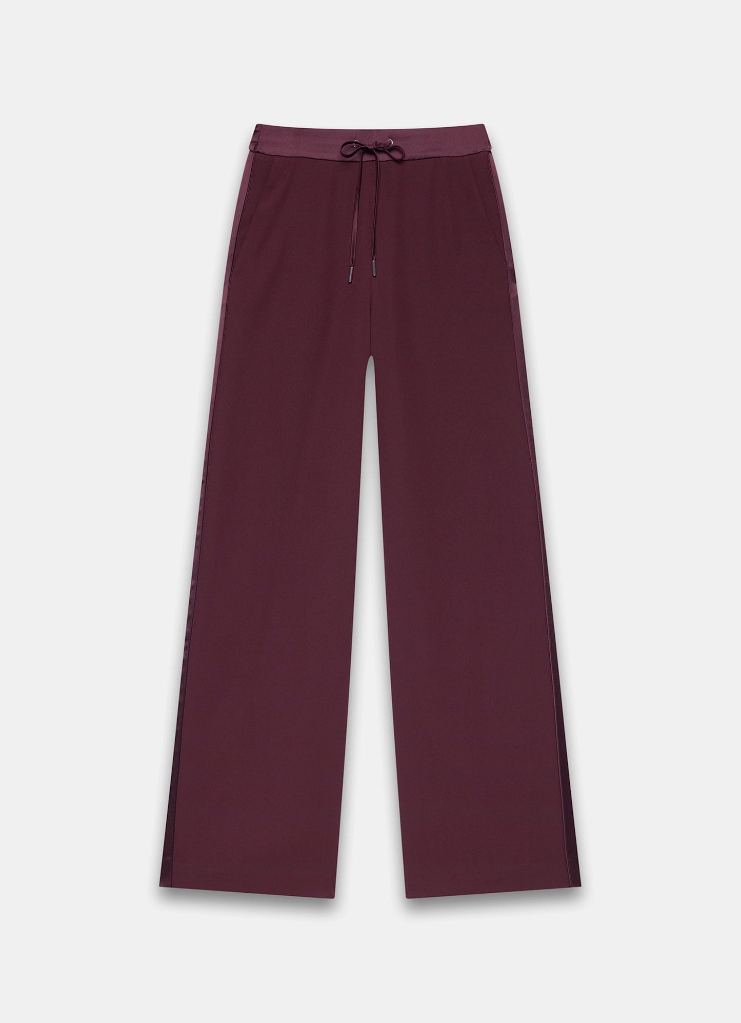 Burgundy Side Stripe Trousers