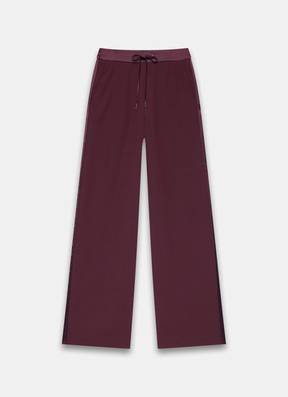 Burgundy Side Stripe Trousers
