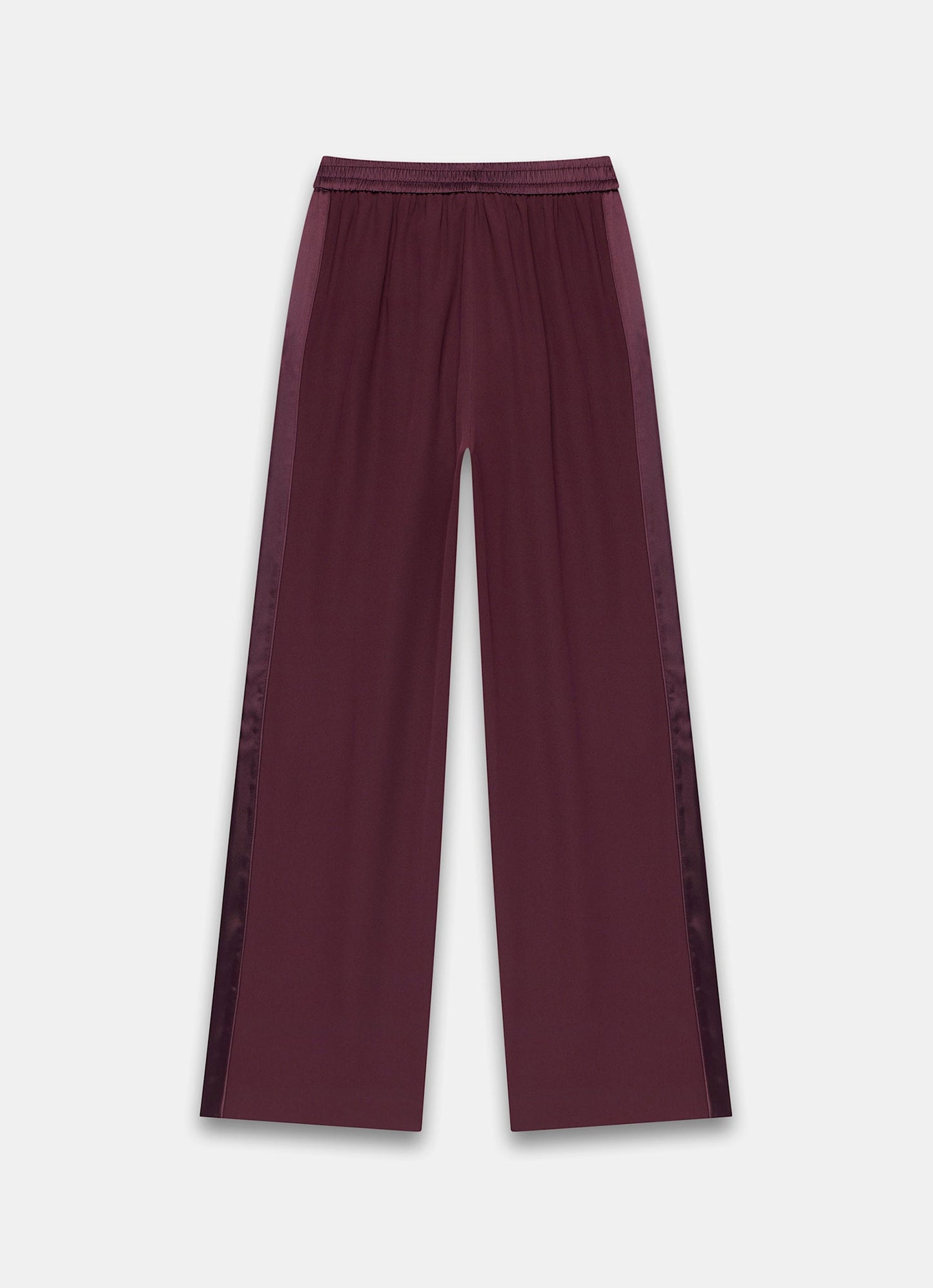 Burgundy Side Stripe Trousers