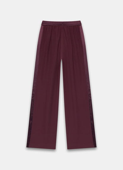 Burgundy Side Stripe Trousers