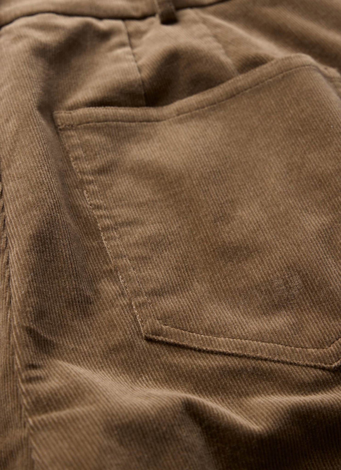 Brown Corduroy Flared Trousers