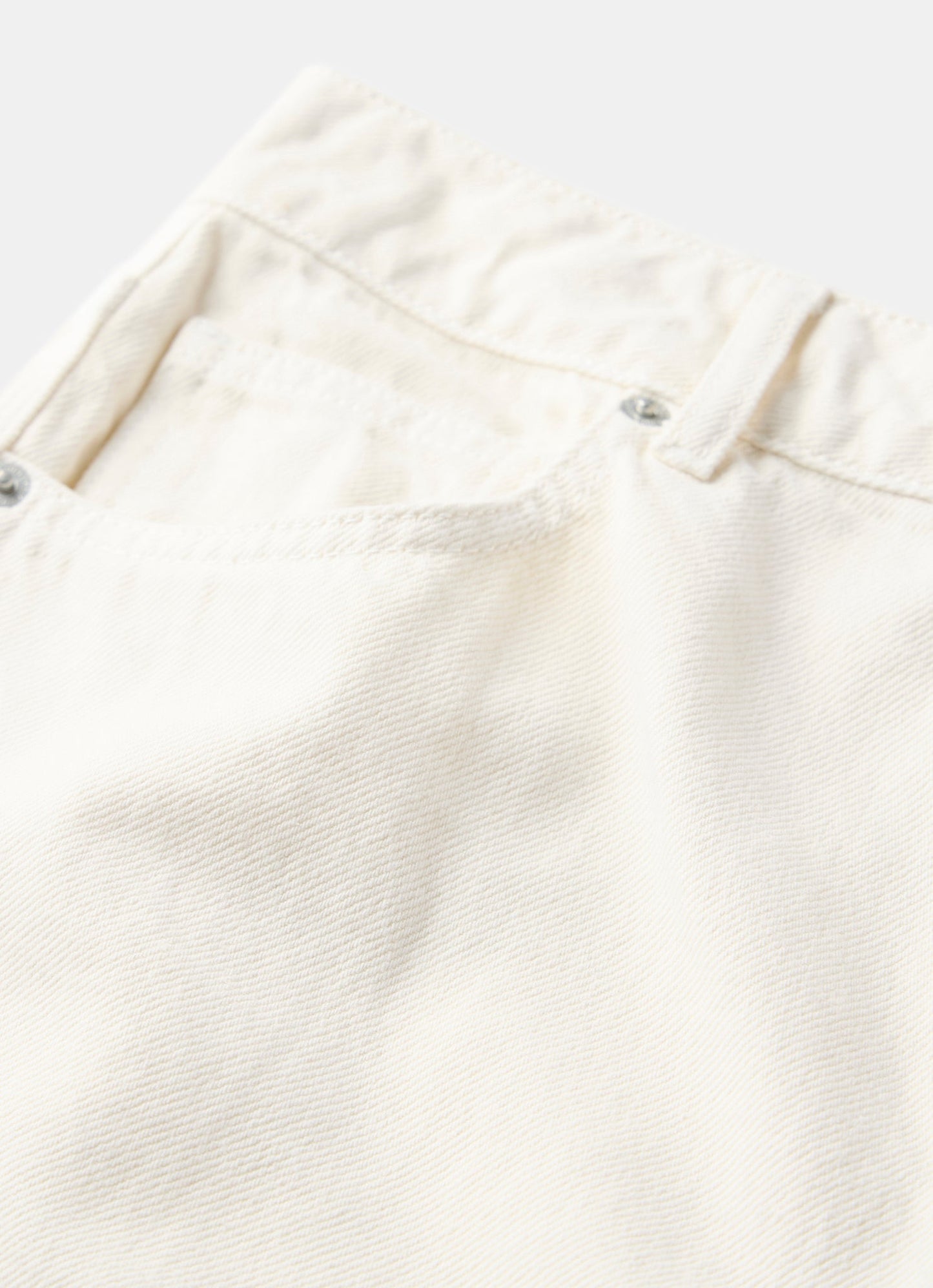 Cream Wide Leg Jeans