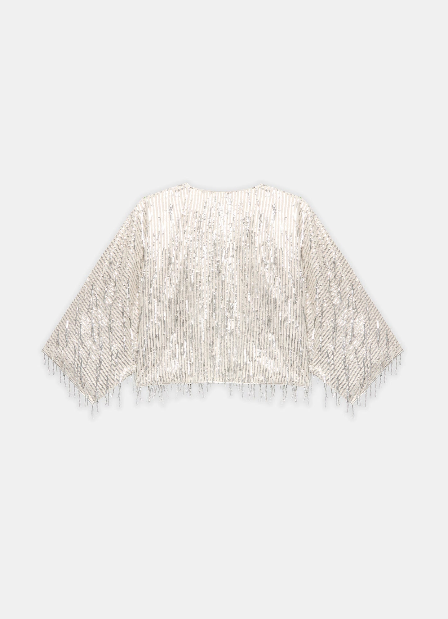 Silver Embellished Sequin Jacket
