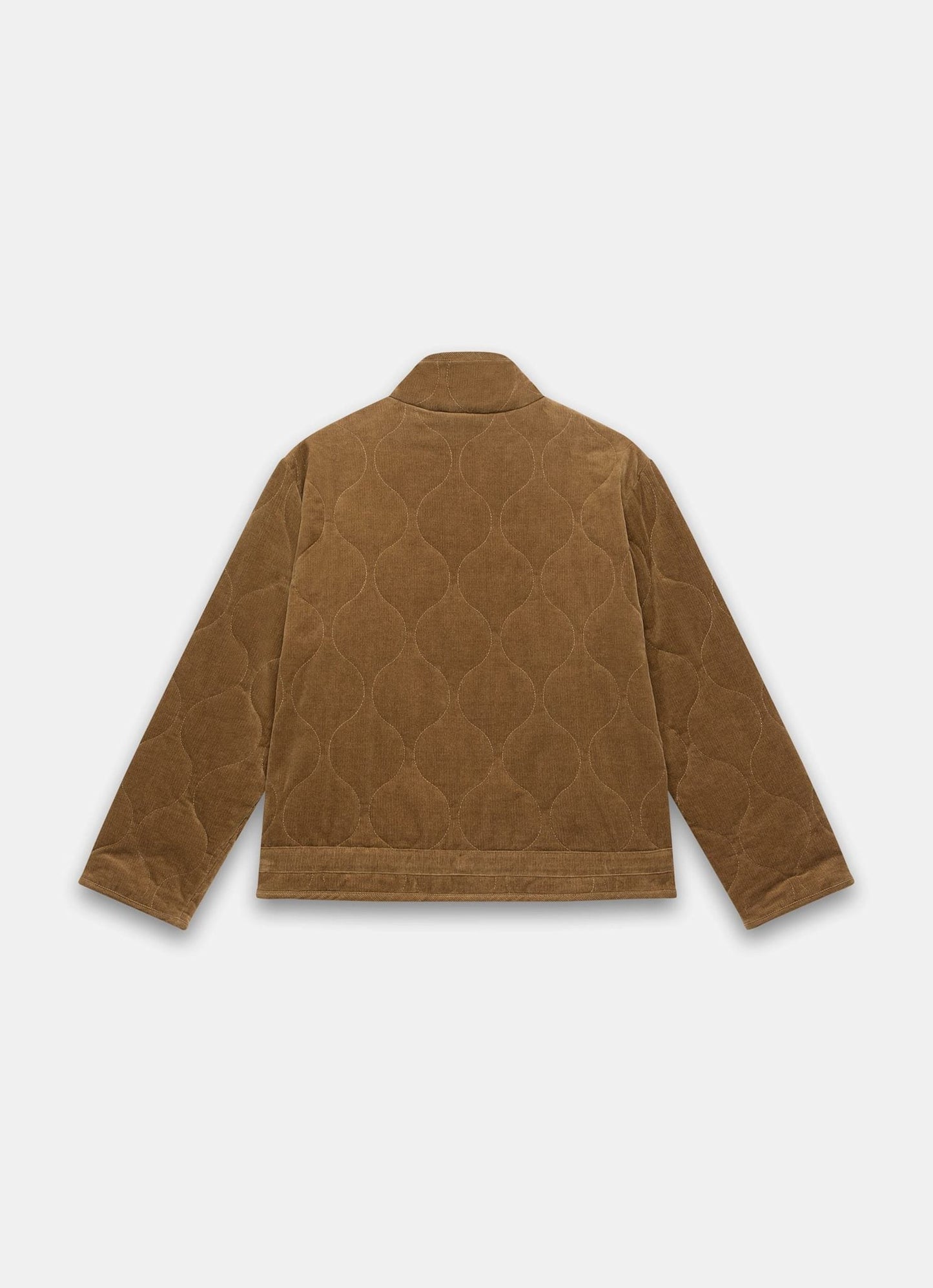 Brown Corduroy Quilted Jacket