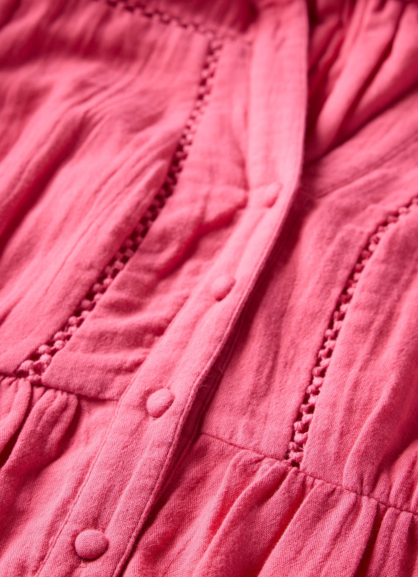 Pink Cotton Mini Dress