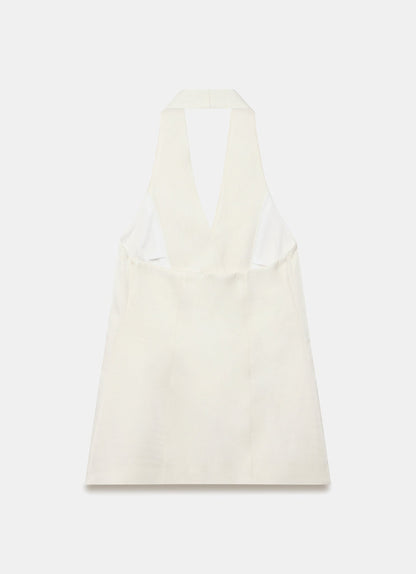 Cream Halterneck Waistcoat