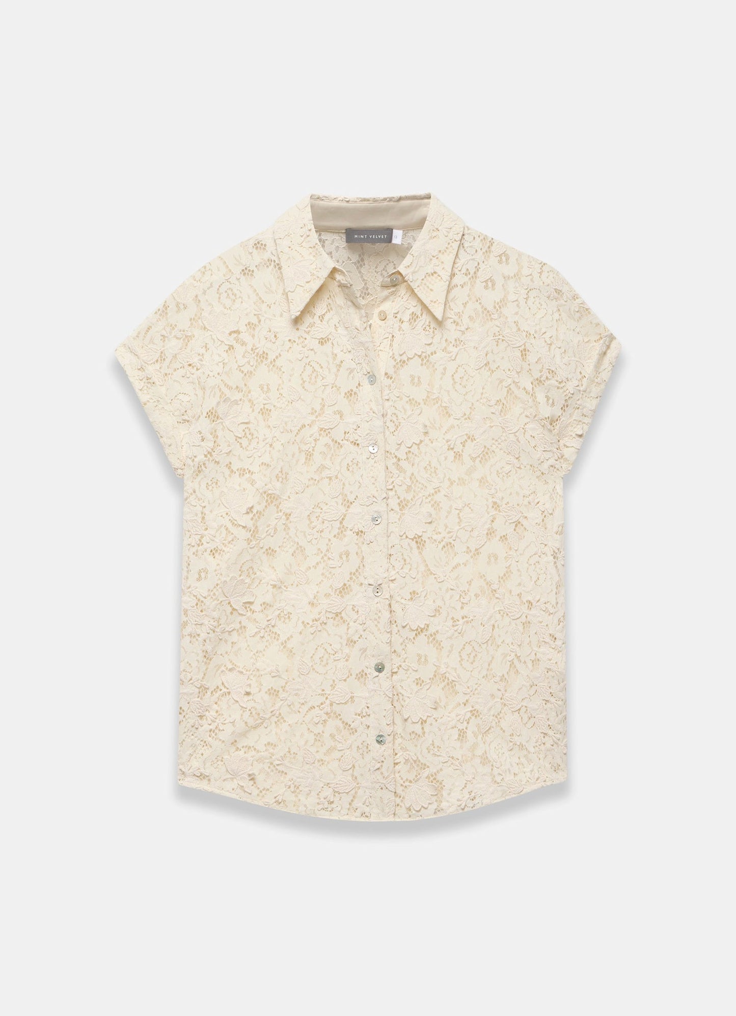 Cream Lace Shirt