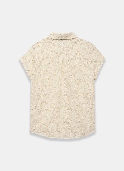 Cream Lace Shirt