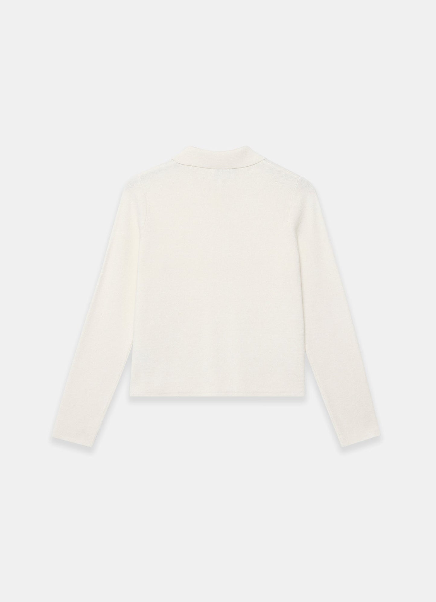 Cream Cotton Blend Collar Cardigan