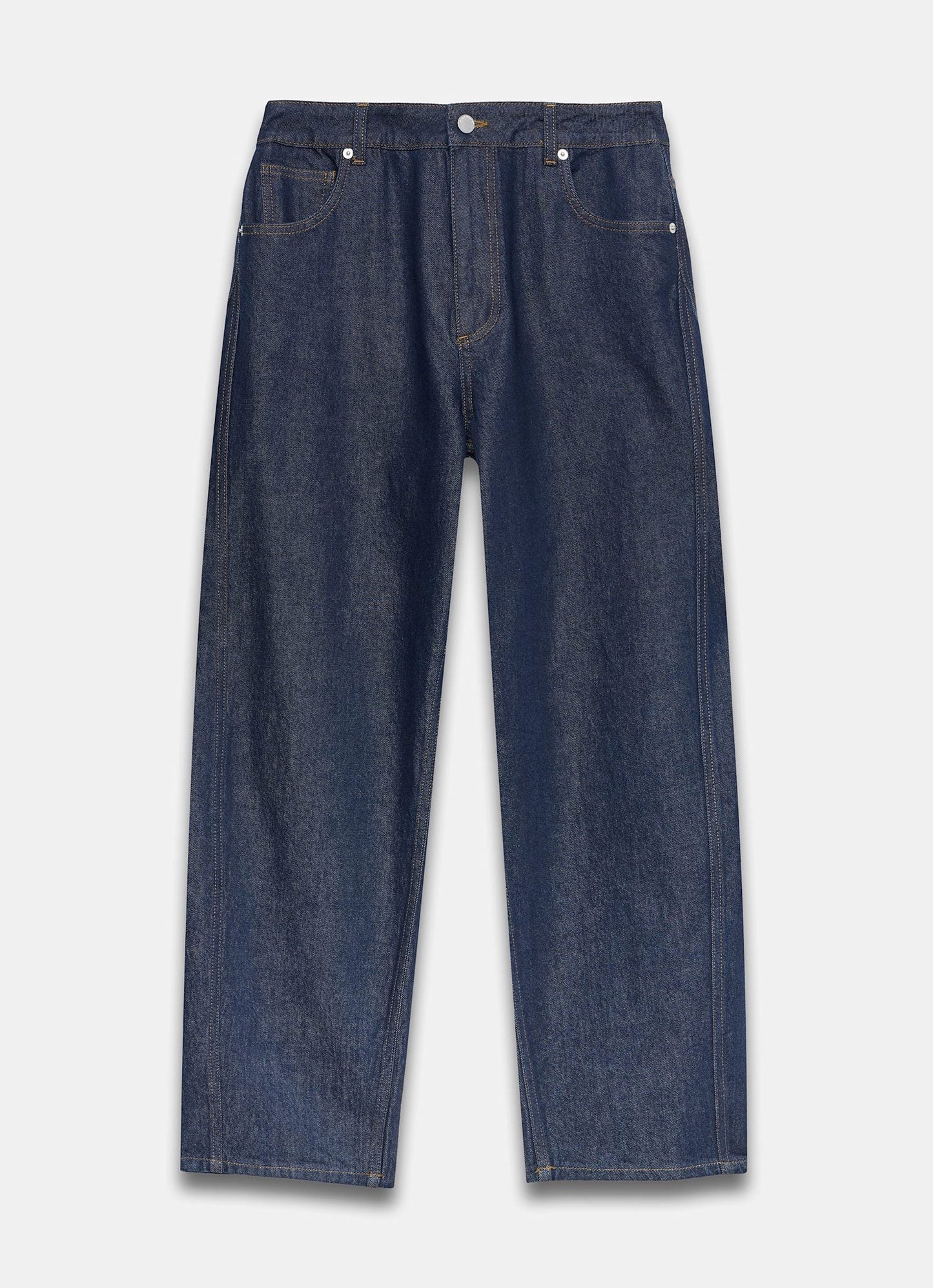 Dark Indigo Barrel Leg Jeans