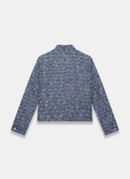 Navy Boucle Jacket