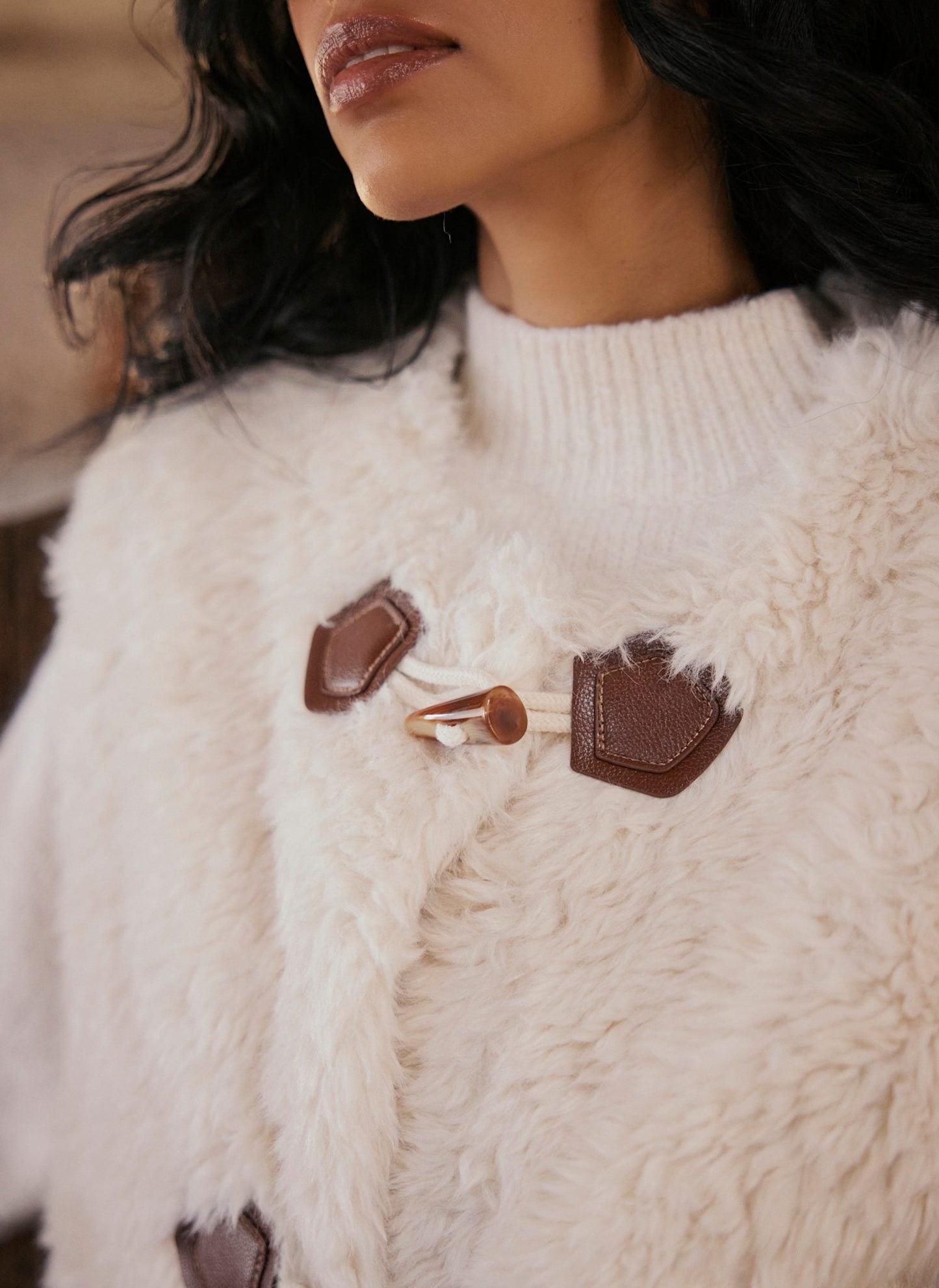 Cream Faux Fur Gilet