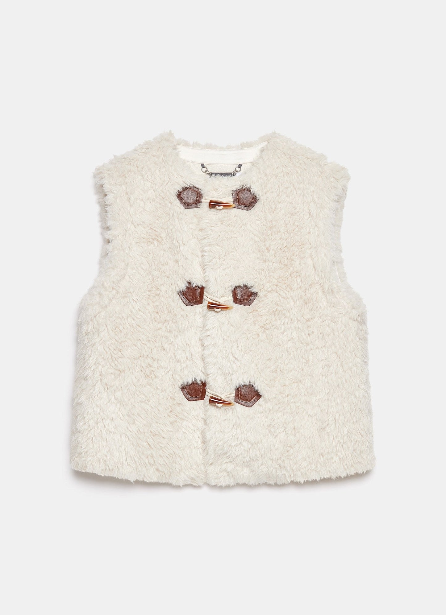 Cream Faux Fur Gilet