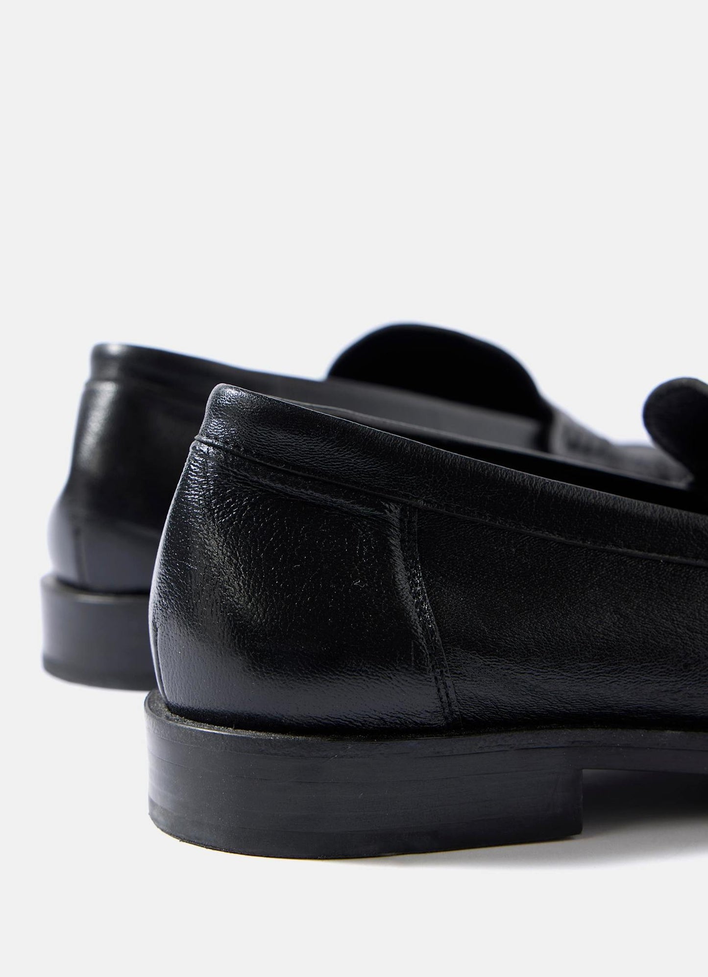 Gigi Black Leather Loafers