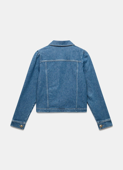 Indigo Button Detail Denim Jacket