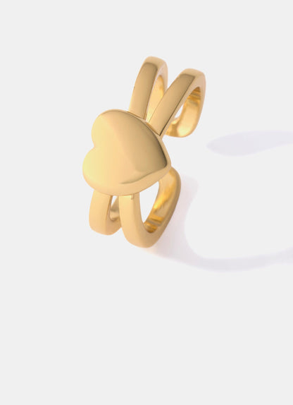 Gold Plated Heart Ring