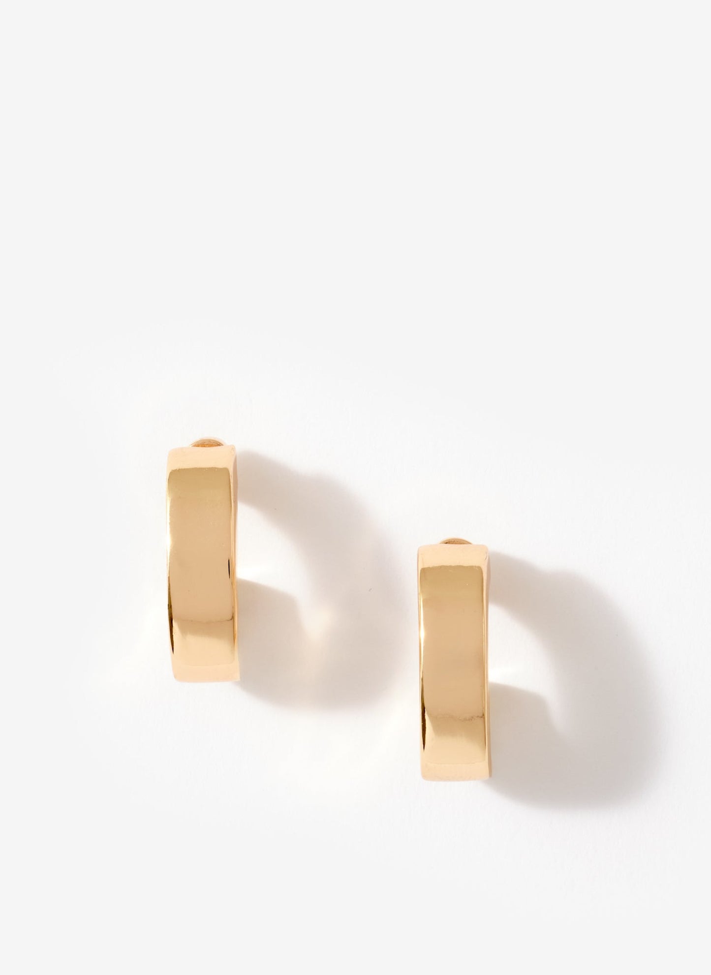 Gold Tone Curved Earrings