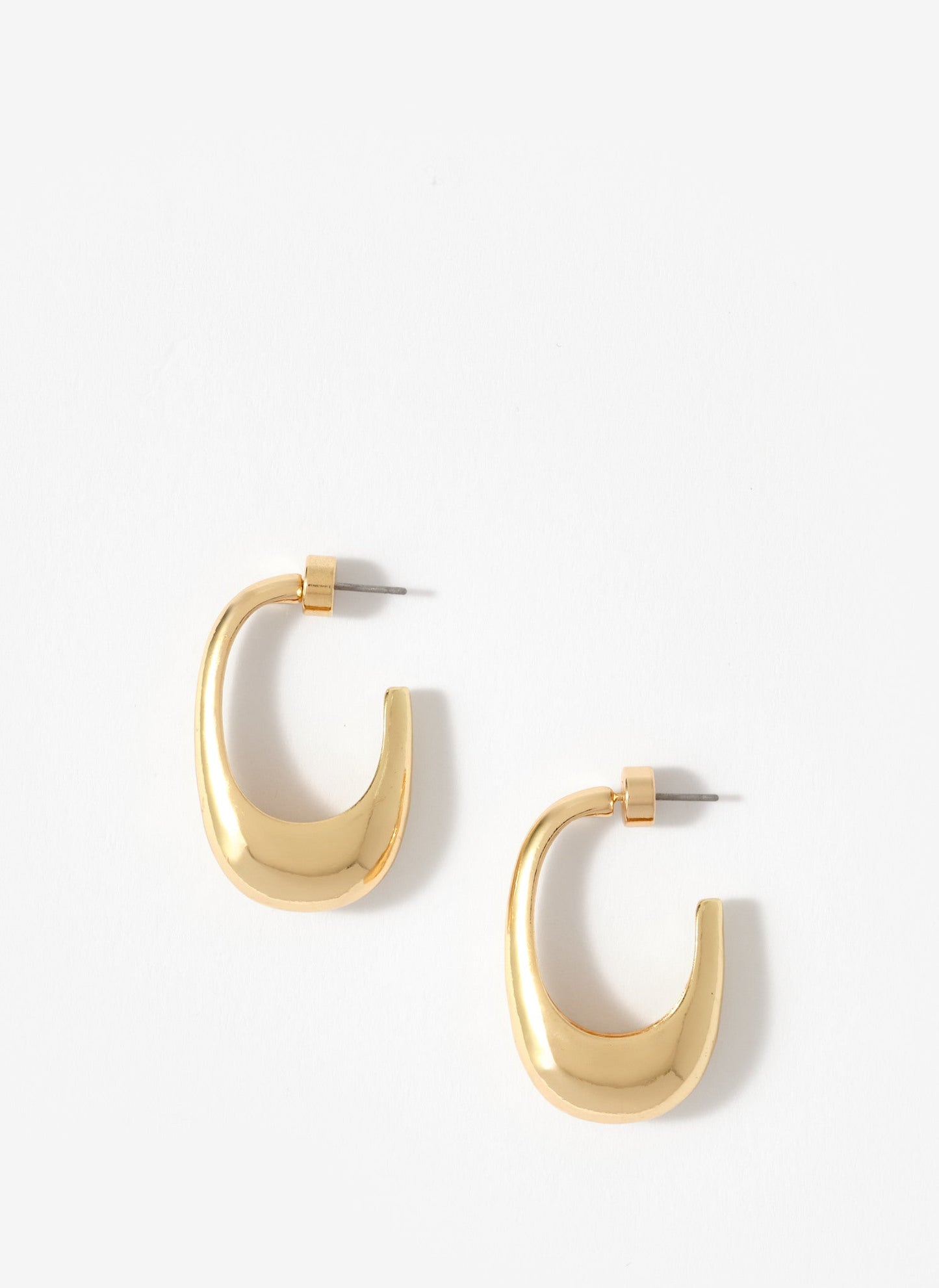 Gold Tone Hoop Earrings