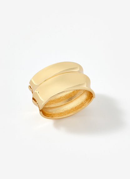 Gold Tone Statement Cuff Bracelet