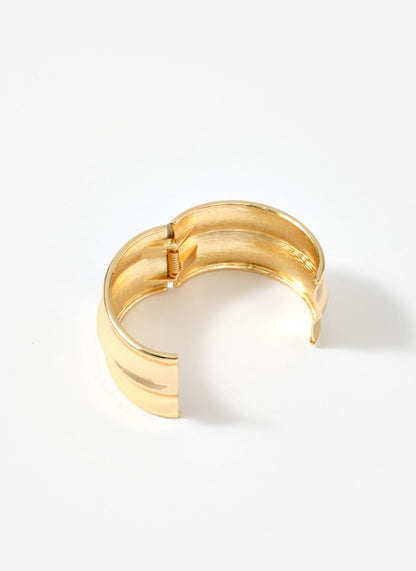 Gold Tone Statement Cuff Bracelet