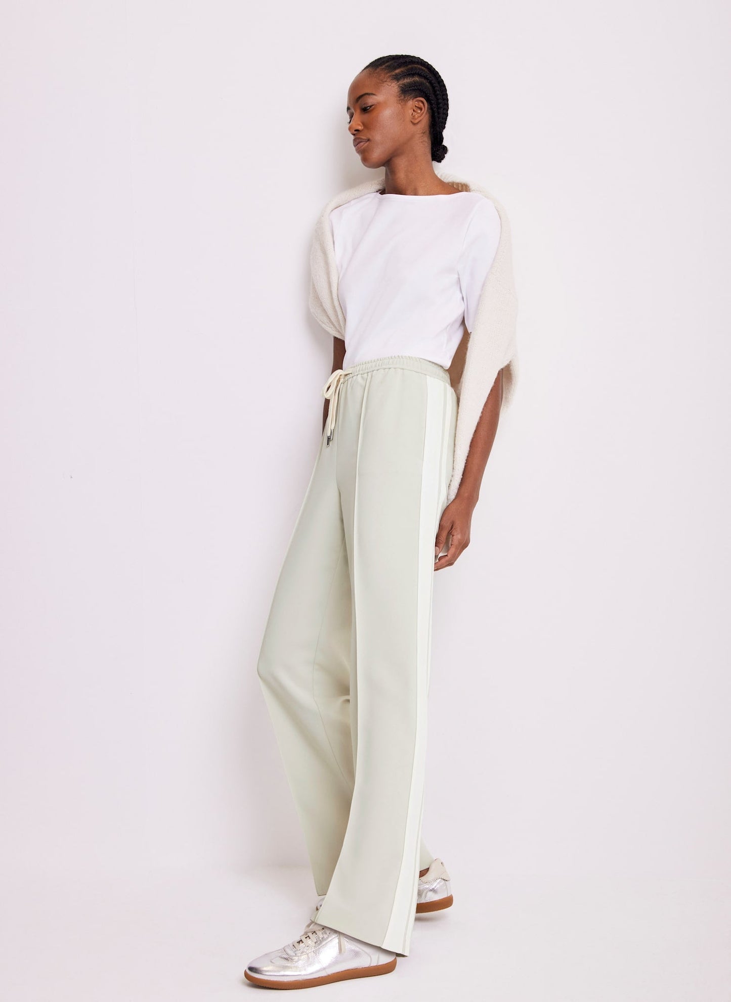 Green Side Stripe Trousers