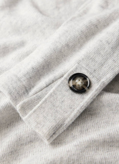 Grey Button Detail Top