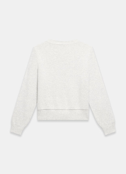 Grey Lightweight Cotton Blend Cardigan