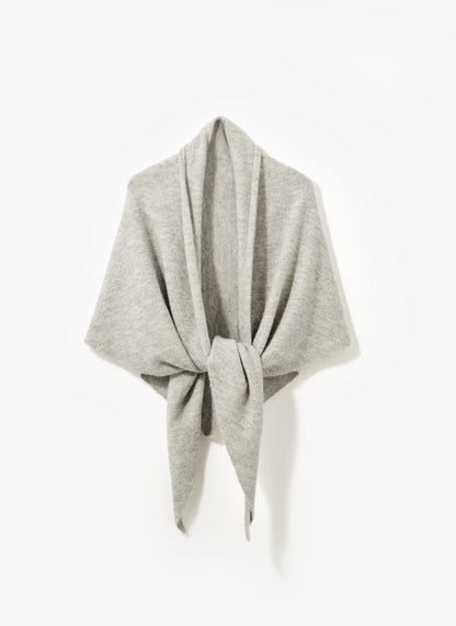 Grey Marl Knit Shawl
