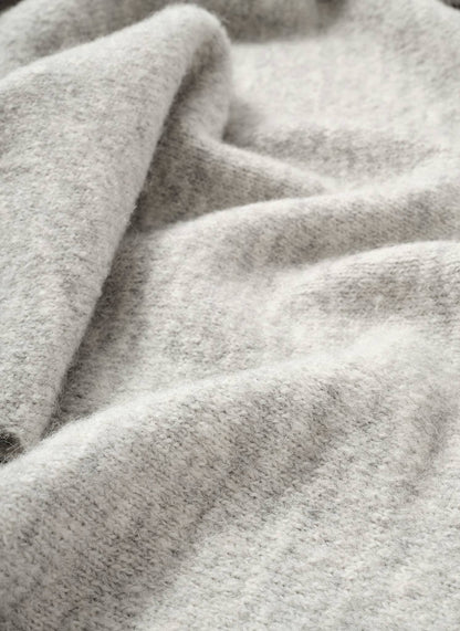 Grey Marl Knit Shawl