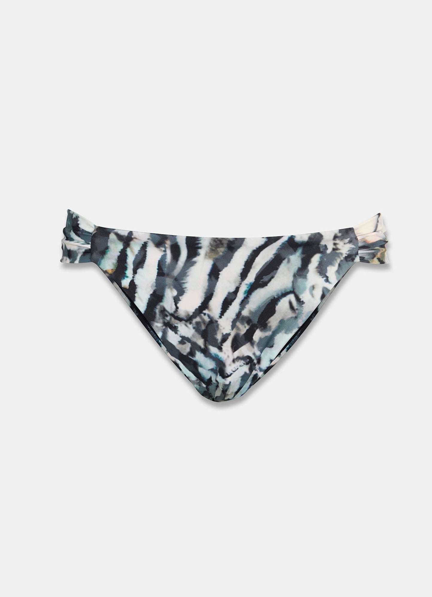 Navy Print High Leg Bikini Bottoms