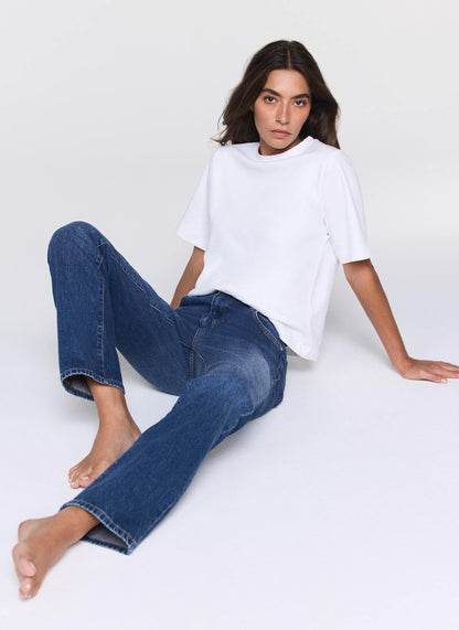 Indigo Polished Straight Jeans