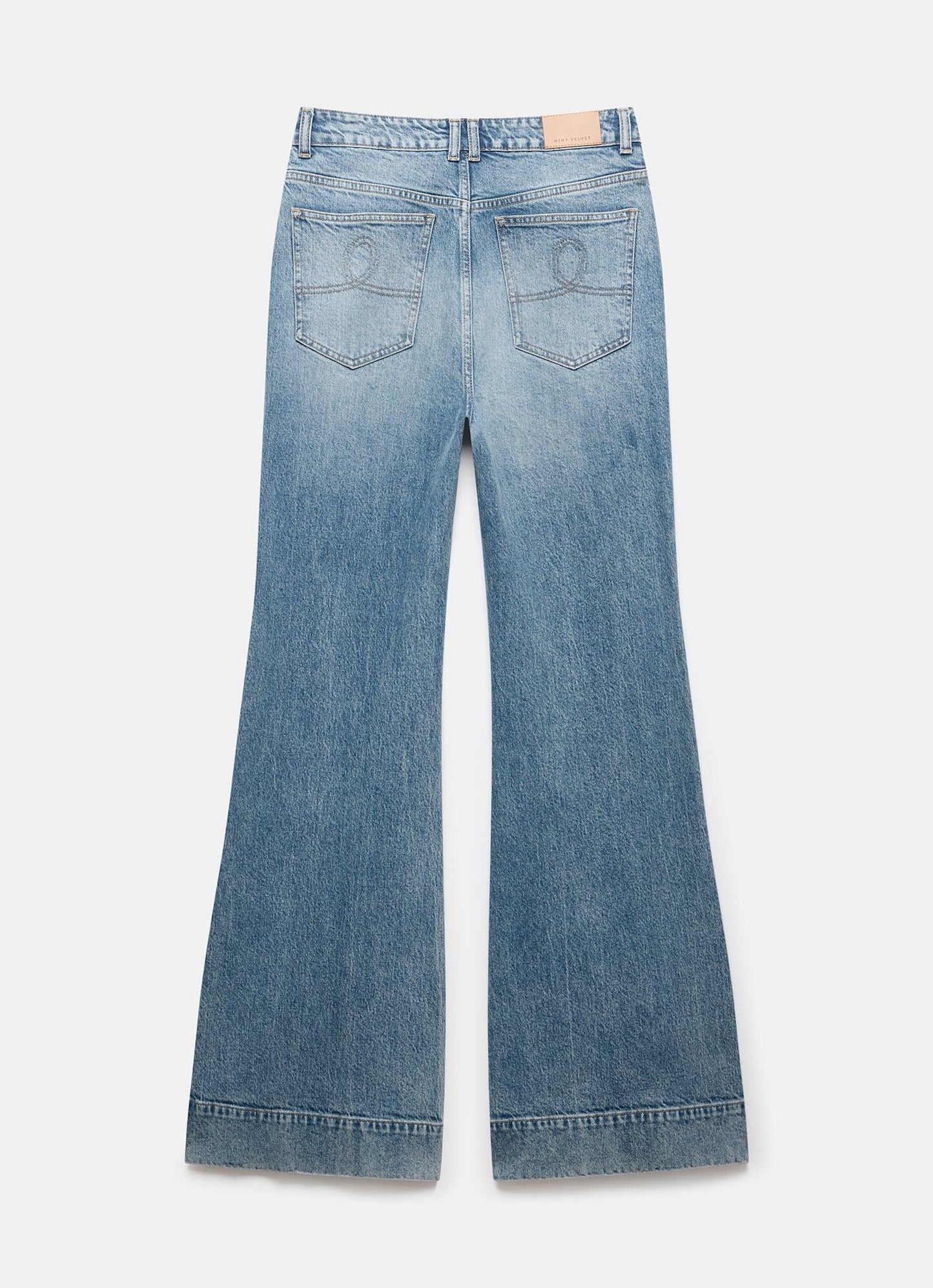 Mid Indigo Flared Jeans