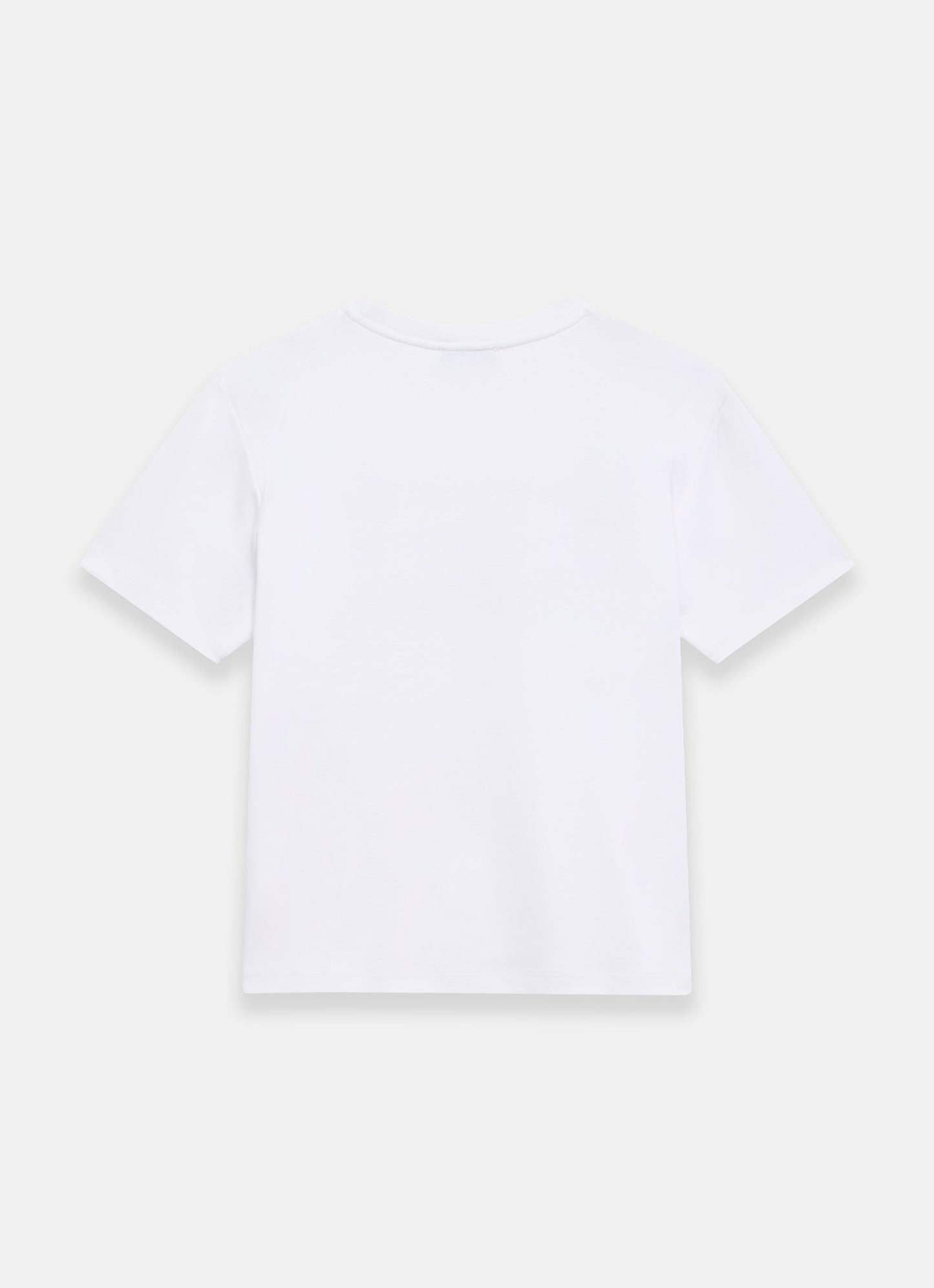White Cotton Heart Graphic T-Shirt