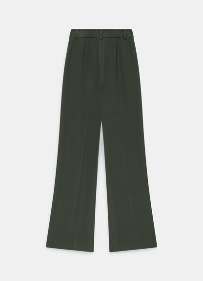 Green Tailored Wide Trousers