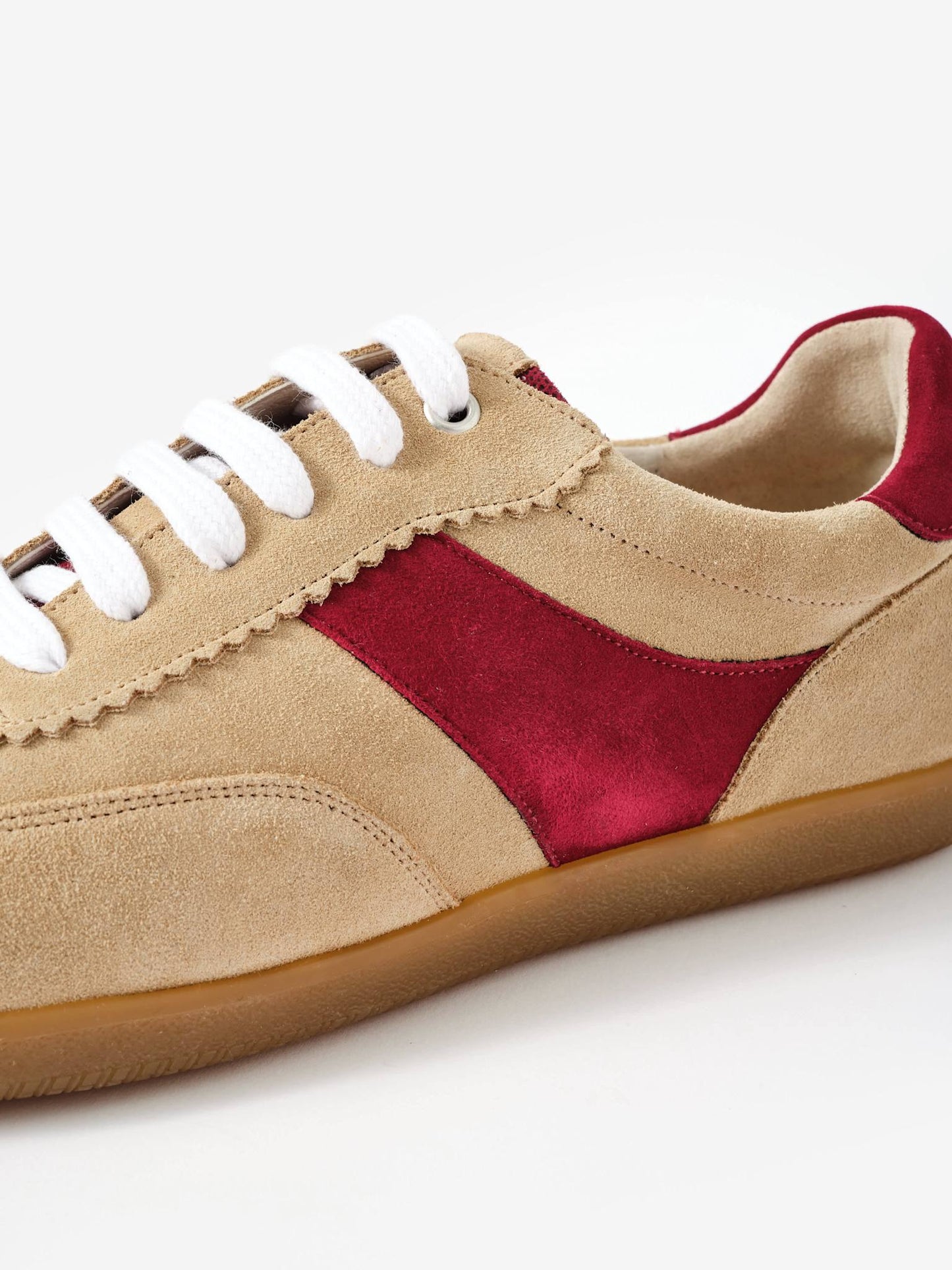 Lucia Neutral Suede Trainers