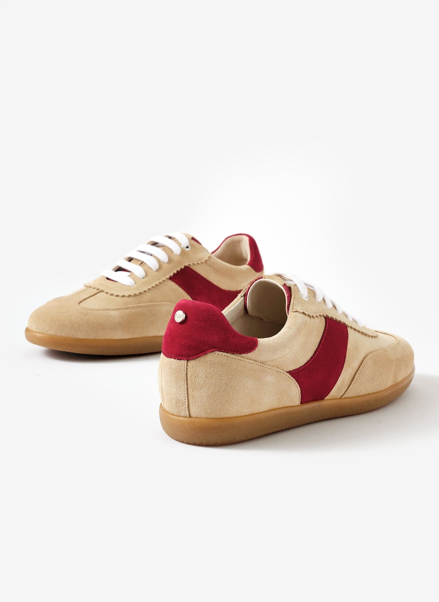 Lucia Neutral Suede Trainers