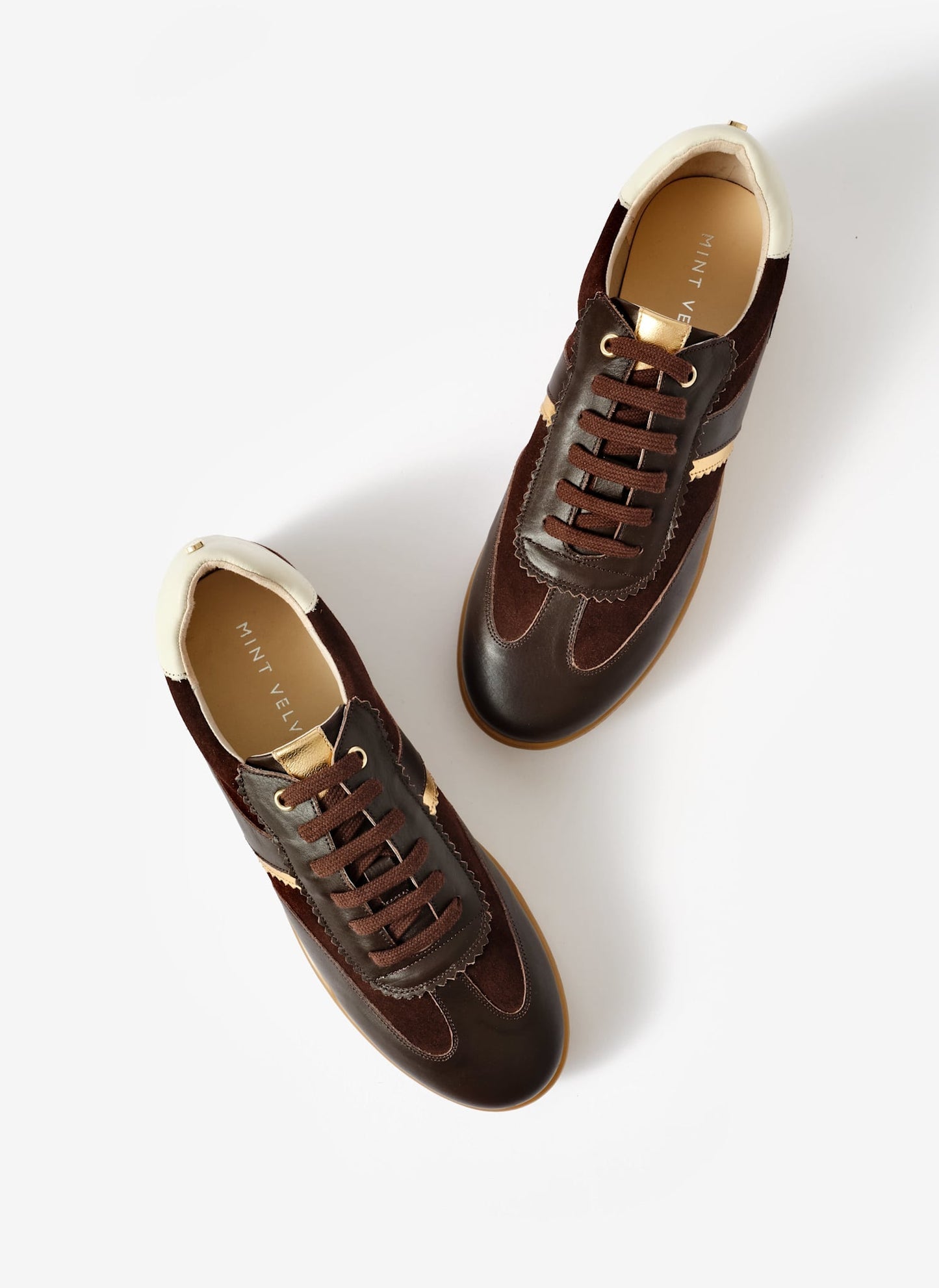 Lucia Brown Suede Trainers