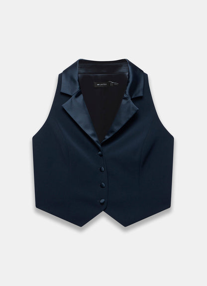 Navy Tuxedo Waistcoat