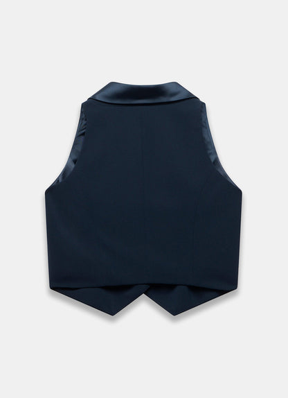 Navy Tuxedo Waistcoat